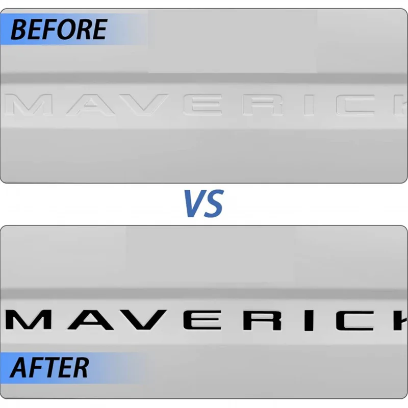 สติกเกอร์ตัวอักษรภาษาอังกฤษตกแต่งร่องเหมาะสำหรับรถกระบะฟอร์ดตัวสั่นแบบ Maverick ด้านหลังสติกเกอร์ตัวอักษรภาษาอังกฤษ