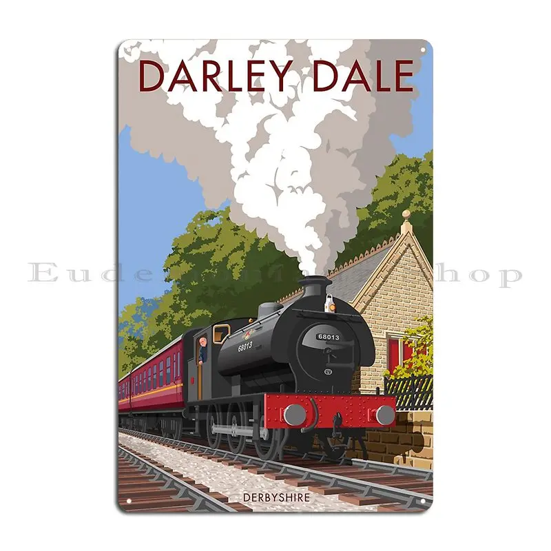 Darley Dale Station Metal Plaque Design Wall Plaque Club Wall Plaque Club Tin Sign Poster