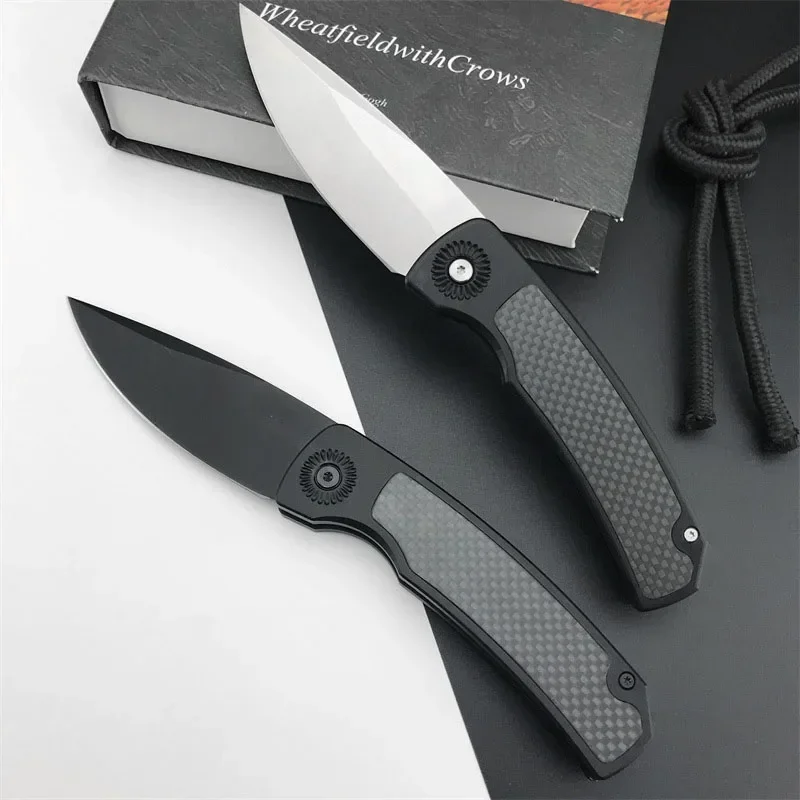 

Travel folding knife aluminum+carbon fiber handle blade material 154CM jungle survival knife multi-purpose tool EDC pocket knife