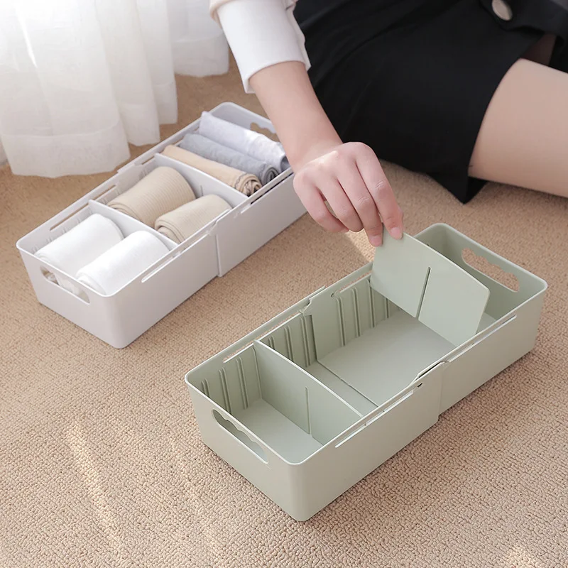 Scalable drawer space desktop receive a box of multi-functional household wardrobe receive free partition content box