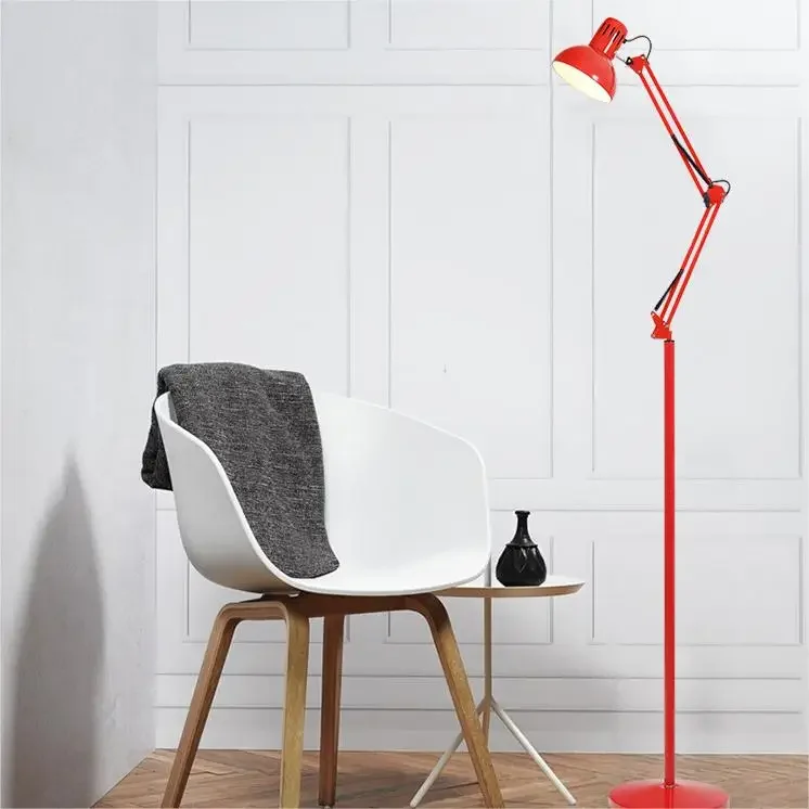 PopularHot Sale LED American Metal Clip Iron Eye protection Table Lamp Bedside Office Study Student Plug-in Long Arm Table Lamp