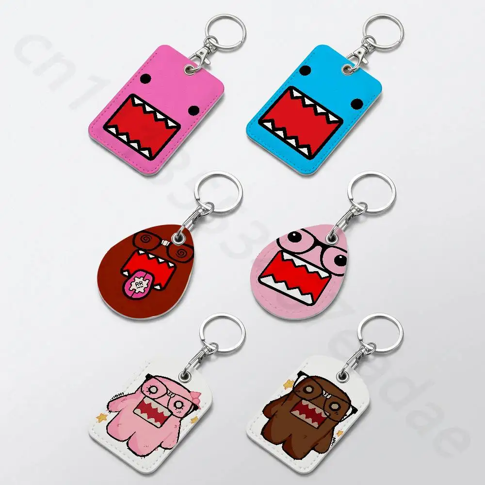 Cartoon D-DOMO KUN Personalised Print Card Holder Suitable For Holder Girls Door Card Case Women Badge Holder Keychain