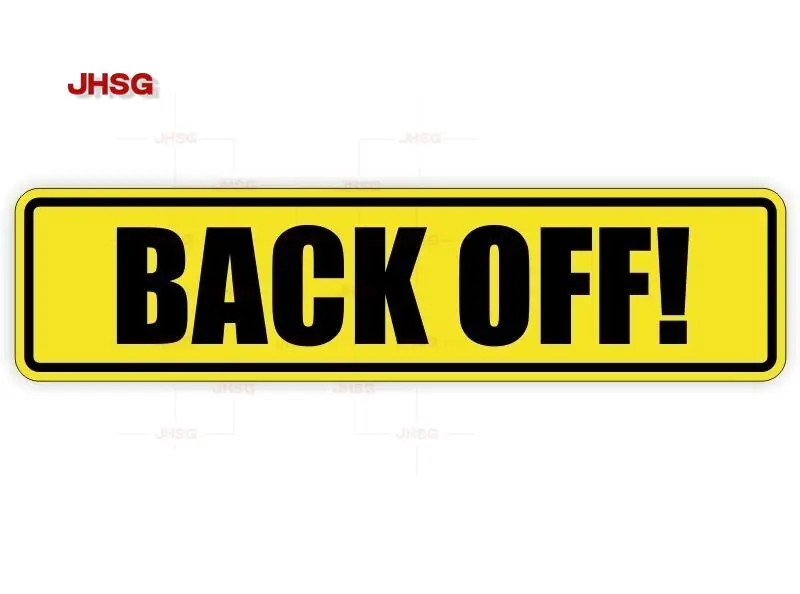 

Vinyl Bumper Sticker Sticker on The Back-