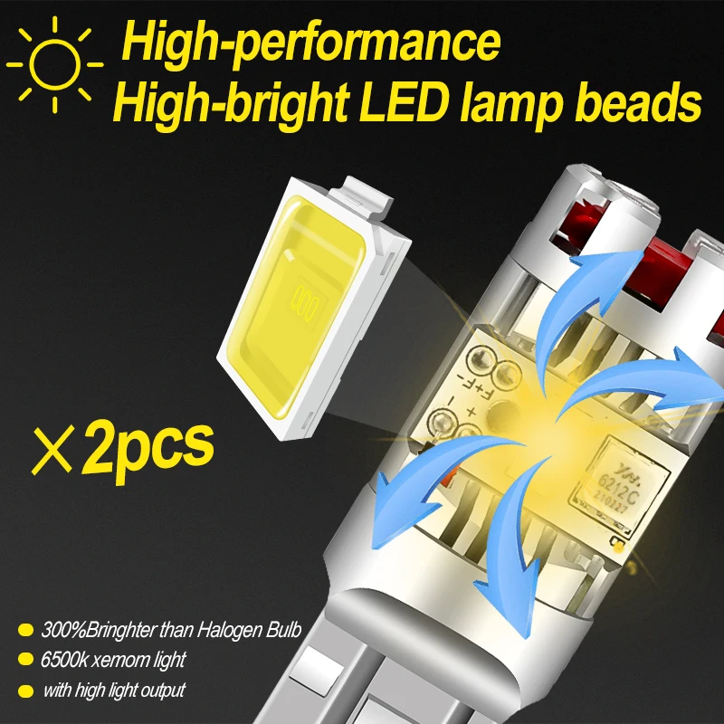 

2 шт. светодиодные лампы T20 7443 для указателей поворота, 7440 W21W, для Jeep Cherokee KL/Compass/Grand Cherokee 4/Wrangler 4 JL/Grand Cherokee