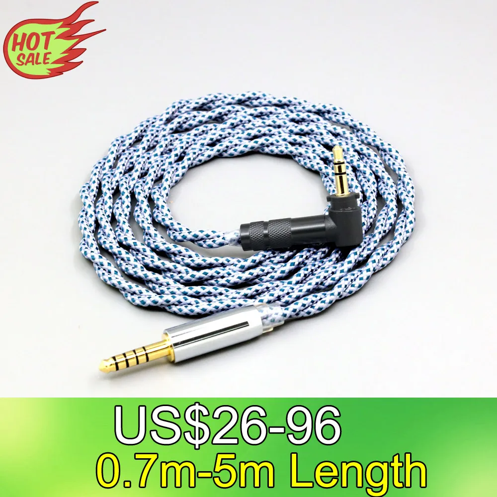 

99% Pure Silver Mix Graphene OCC Shielding Earphone Cable For Fostex T50RP Mk3 T40RP Mk2 T20RP Mk2 Dekoni LN008668