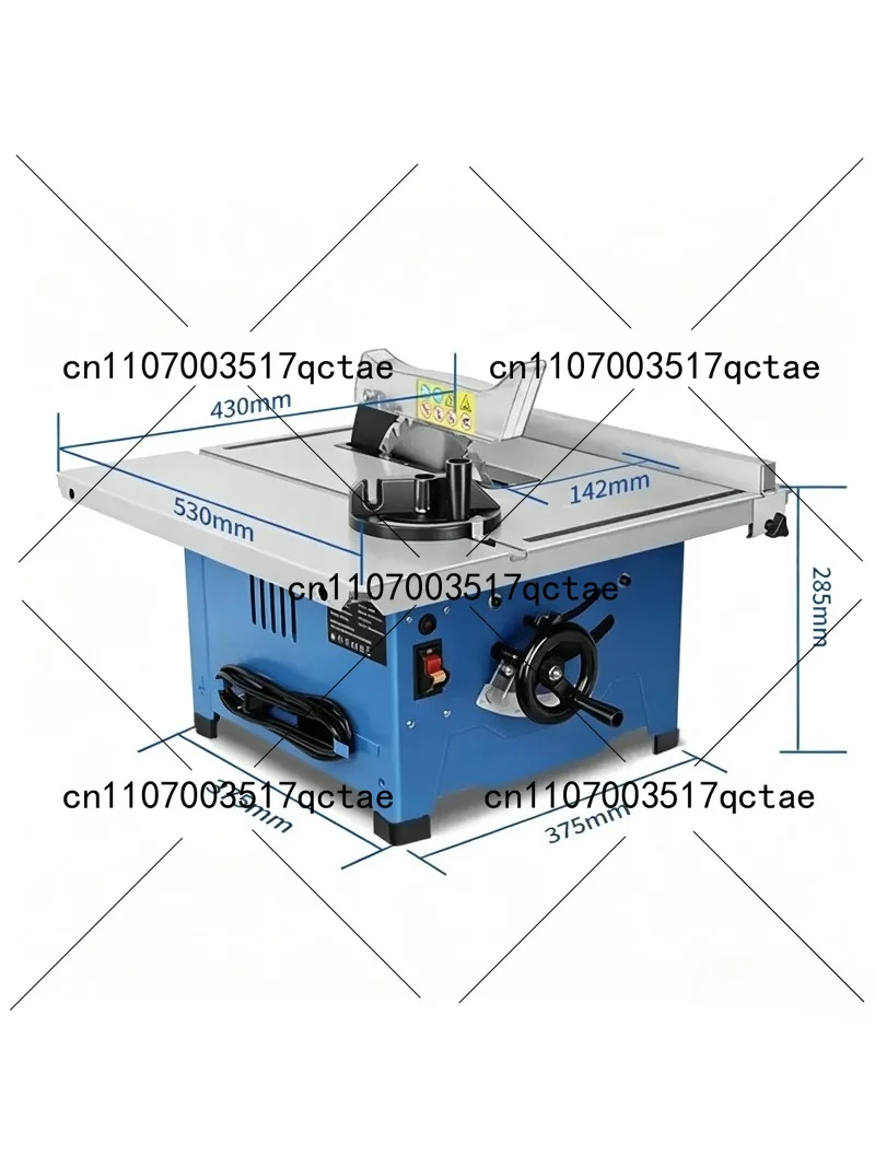 Portable 8 Inch Woodworking Tablesaw - Household Miniature Electric Precision Dustproof Cutting Machine for Decorative Projects