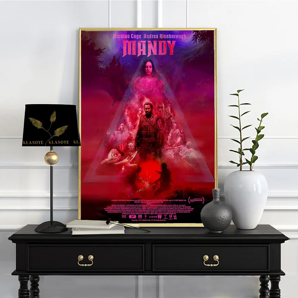 Mandy Psychedelic Action Horror Film Art Print Poster Movie Illustration Canvas Painting Video Room Cinema Decor Wall Picture