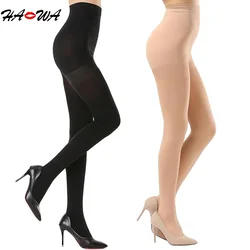 HA WA 80D Ultra-thin Tights Female Sexy Stocking High Elasticity Nylon Stockings Anti-hook High Waist Tummy Pantyhose