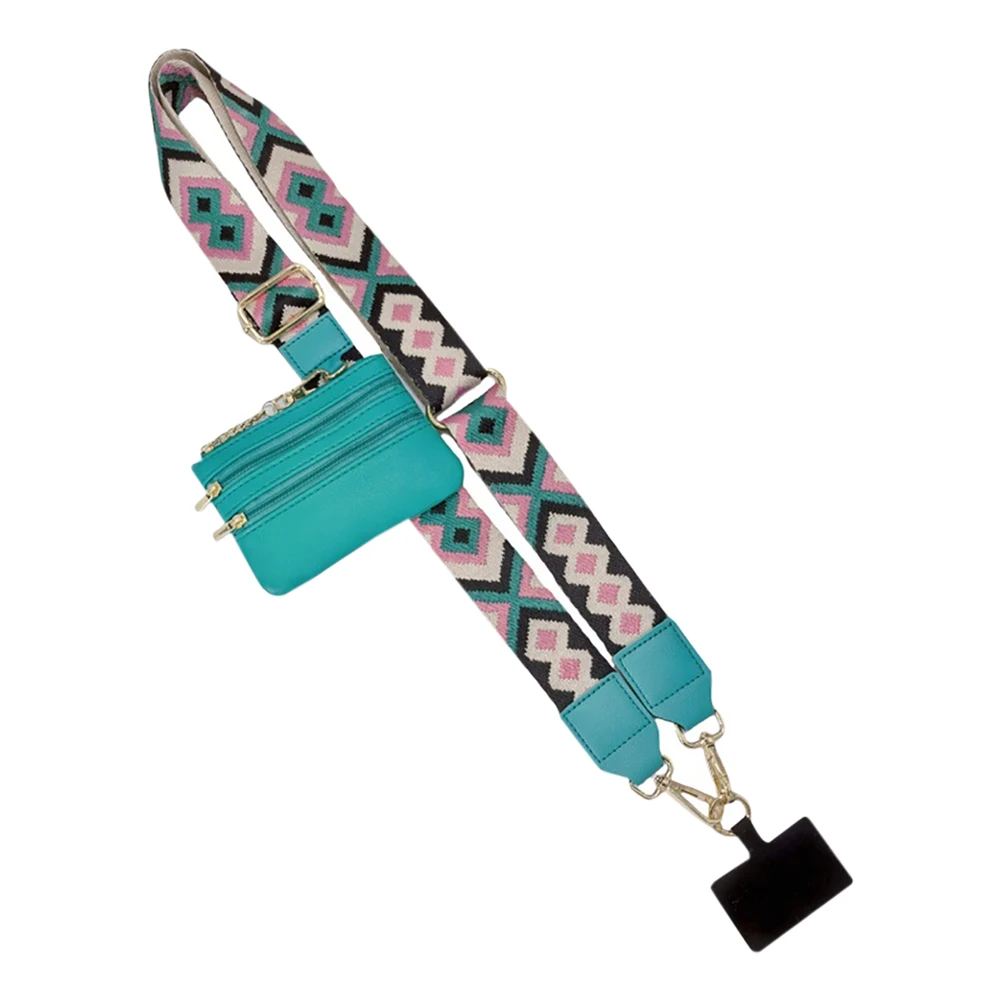 

Adjustable Phone Lanyard with Zipper Pouch - Anti Lost Crossbody Neck Strap for Smartphone, Keys, Cards for Travel, Work