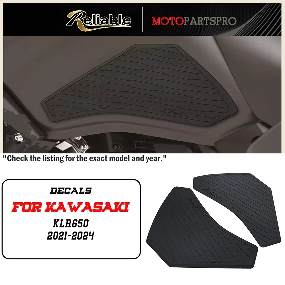 

Боковая накладка на топливный бак для KAWASAKI KLR 650 KLR650 2021-2024, накладки на бак мотоцикла, защитные наклейки, наколенник, тяговая накладка
