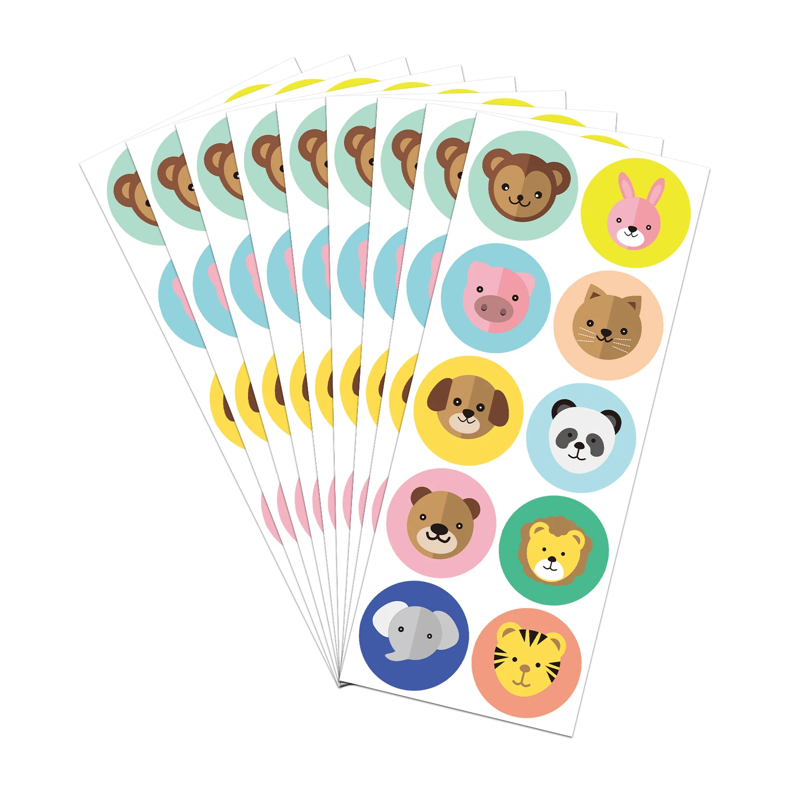 

10 Sheets Per Pack, 100 Small Stickers Each, Each Sticker Is 3.8Cm*1.5In, Cute Animal Universal Reward Decoration Label Stickers, Student Behavior Reward Incentive Stickers, Self-Adhesive Label Stickers, Back-To-School Graduation Gift Stickers, Desk Noteb