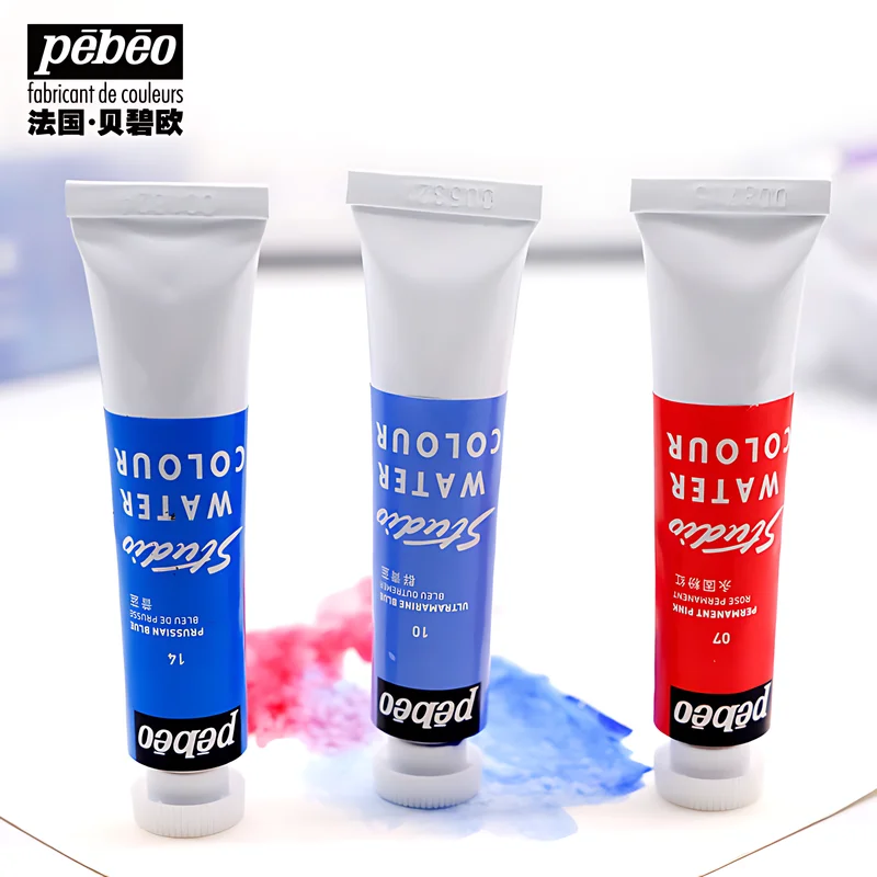 Pebeo Watercolor Paint 24 Colors 15ML Regular Color Special Color Watercolor Set Student Artist Sketching Painting Art Supplies