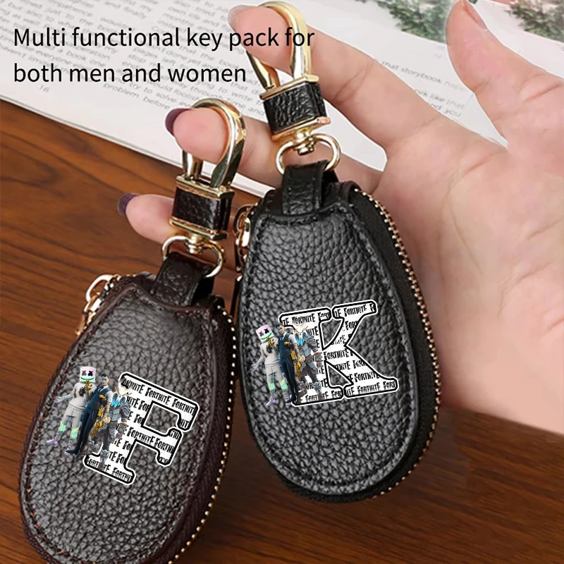 Fortnites – sac à clés pour hommes et femmes, sac de rangement pour porte-clés multifonction de grande capacité, Simple et petit ménage