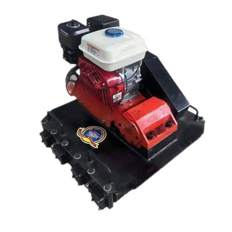 Automatic brick laying machine, small hand-pushed brick pavement machine  colored brick leveling machine