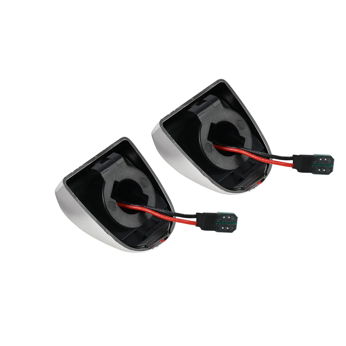 2pcs Car LED License Number Plate Lights Chrome Silver White 6000K For Cadillac Escalade Avalanche Chevy Silverado GMC Sierra
