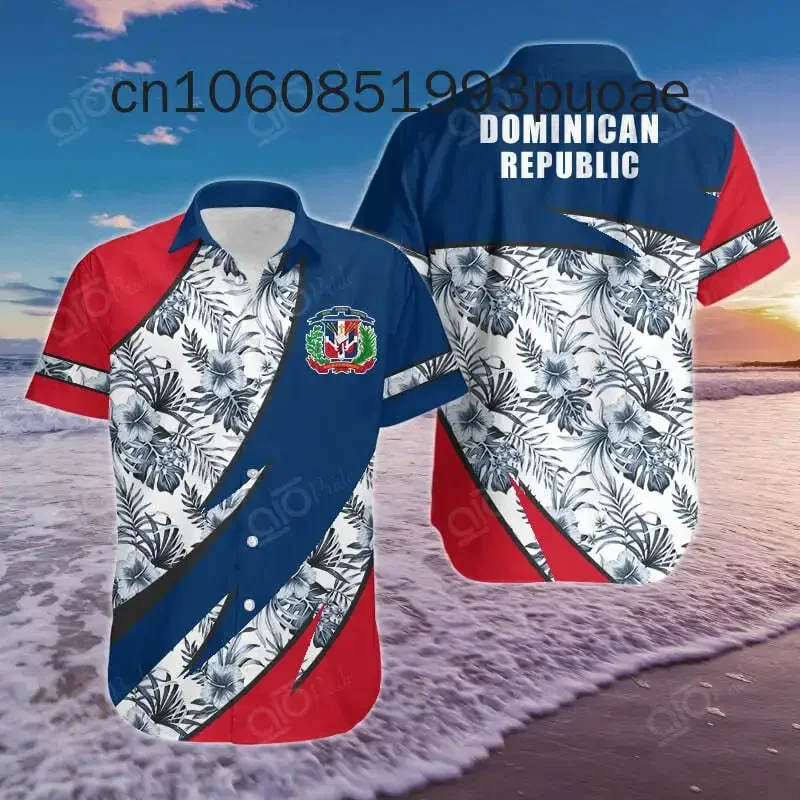 New Dominican Republic Hawaiian Shirt Men's/Women's Shirt Women's Shirt Casual Shirt Hip Hop Top