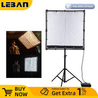 FalconEyes RX-120TDX  600W 120 * 120cm ROLL-Flex LED Light 3000K - 5600K Bi-Color LED Photo Light with Honeycomb Grid Softbox