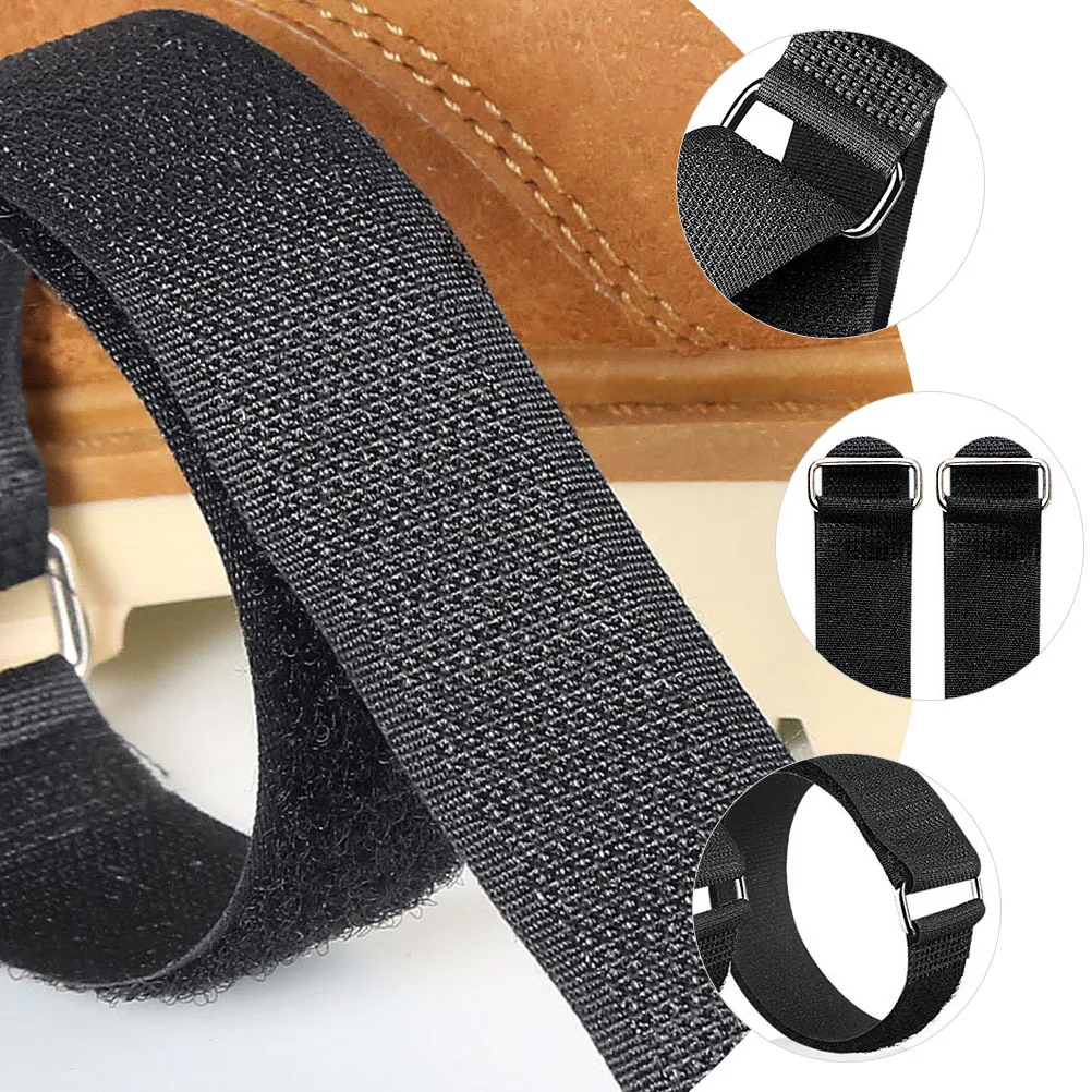 4 أزواج من مقابض الجليد المضادة للانزلاق، أحذية رياضية شتوية متينة للاستخدام الخارجي، مقابض ثلج، أشرطة أحذية محمولة