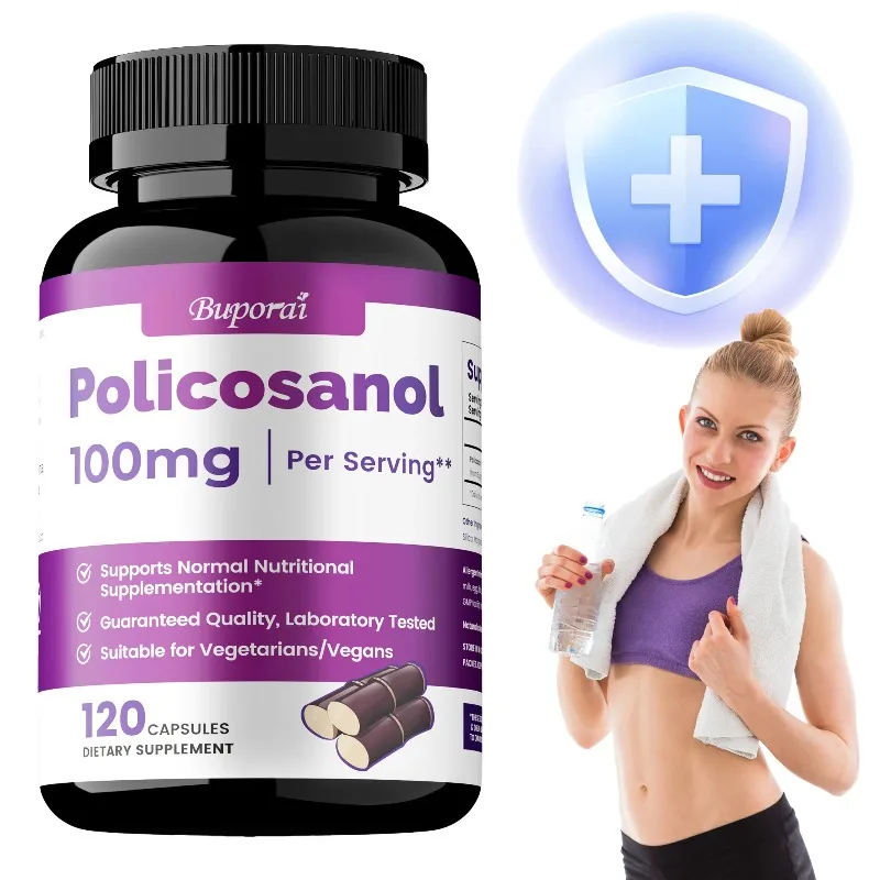 Policosanol 100mg - Improves Circulation, Promotes Heart Health, Maintains Cholesterol Levels, Enhances Immune, Improves Energy