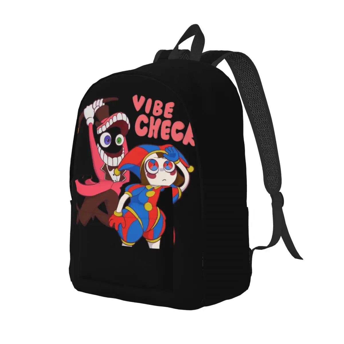 Cain Vibe Check für Teenager Schüler Schule Bücher tasche die erstaunliche digitale Zirkus Leinwand Daypack elementare High College im Freien