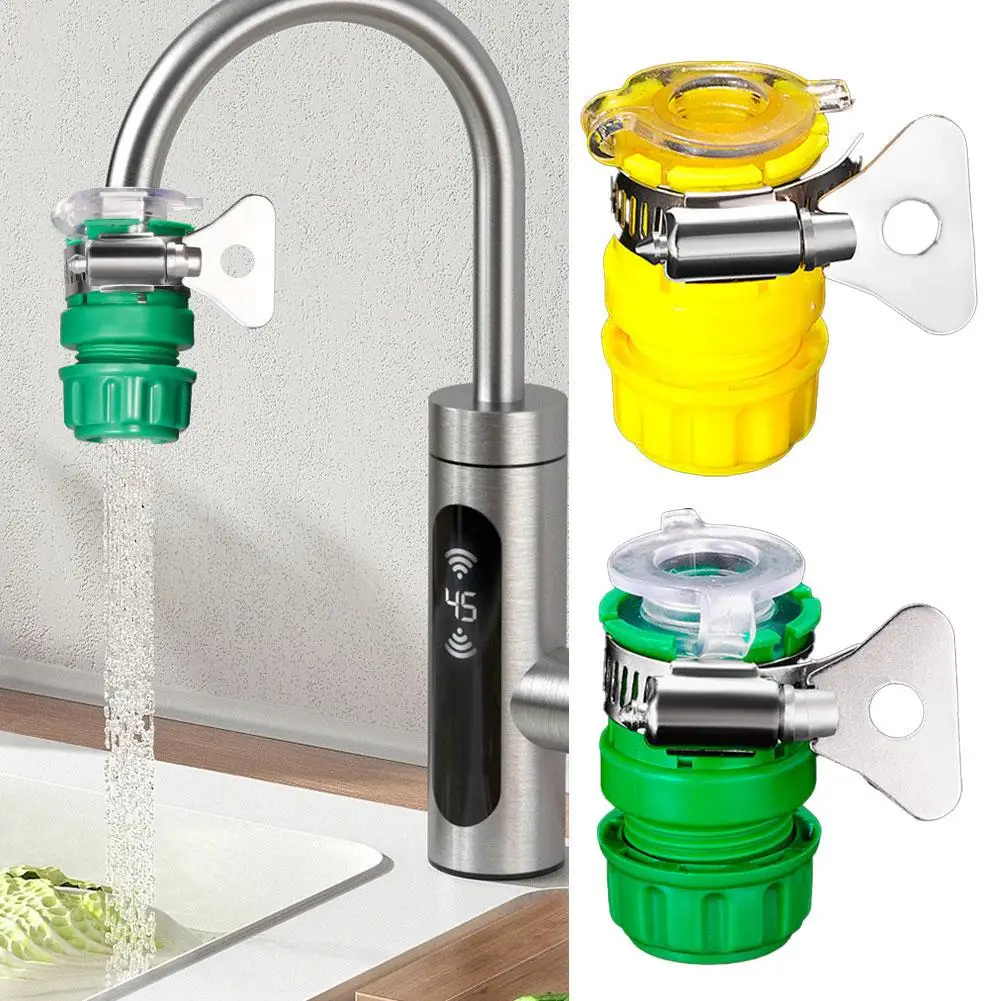 Universal Water Faucet Adapter Hose Connector Fitting Quick Connect Fitting Tap For Car Washing Garden Irrigation R8Y1