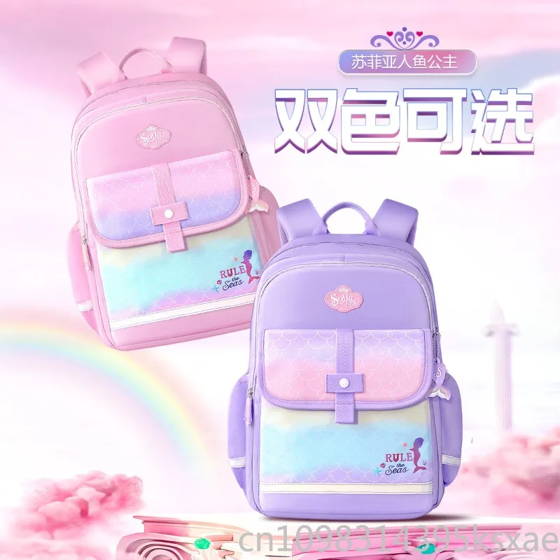 Disney Frozen Elsa Girls School Backpack Ergonomic Support Lightweight Large Capacity Kids Bookbag for Elementary Student