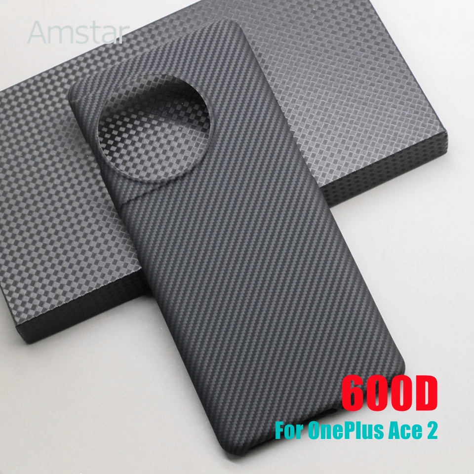 

Amstar 600D Ultra-thin Carbon Fiber Case for OnePlus Ace 2 Premium Aramid Fiber Anti-fall Business OnePlus Ace 2 Phone Cover