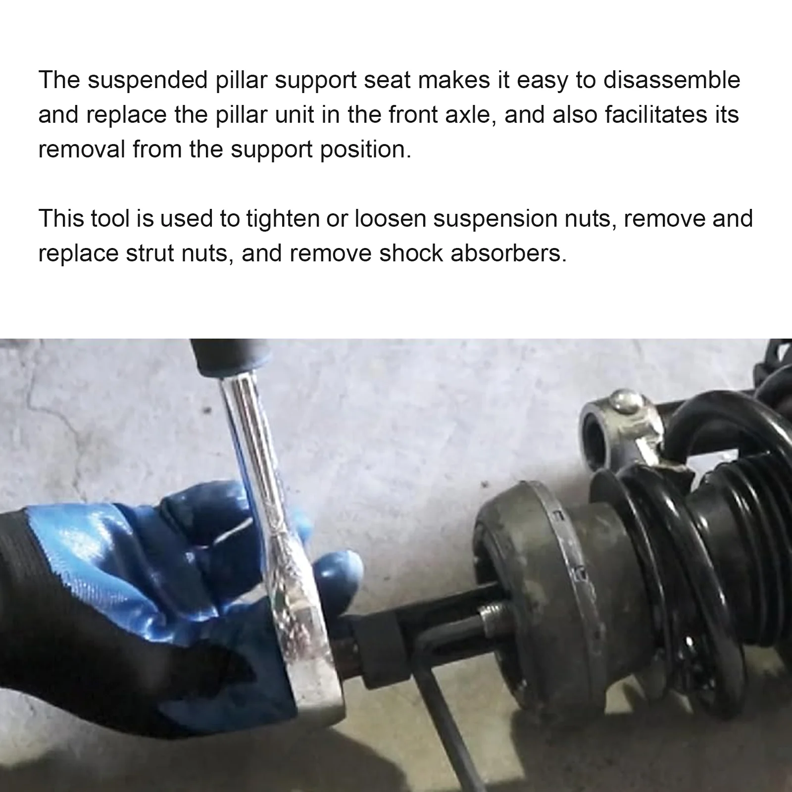 1/2 Inch Drive 12 Point Suspension Strut Socket Tool - 18-24mm Shock Absorber Nut Remover for Car Auto Repair Hand Tool