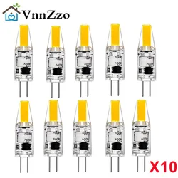 10 Pcs G4 COB lampada LED 12V AC/DC 220V Corn Light 6W faretto lampadario lampadina sostituire 20W lampade alogene bianco freddo/caldo