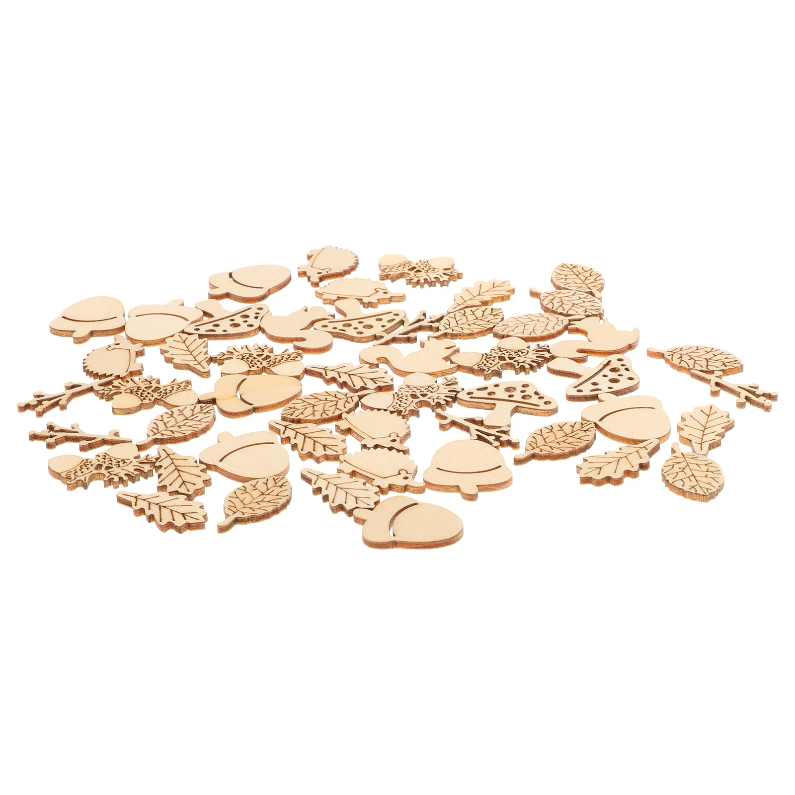 

50 Pcs Wooden Slice Craft Animals Unfinished Wood Pieces for Hand Painting Home Decor Party Baby Shower Wedding Birthday