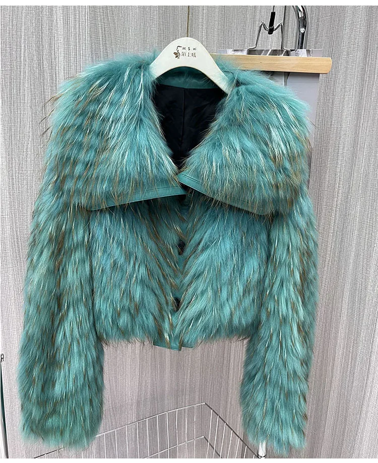 2024 New Real fur,High fashion Ladies large lapal collar real fox fur jackets Female natural fox fur coats outerwear