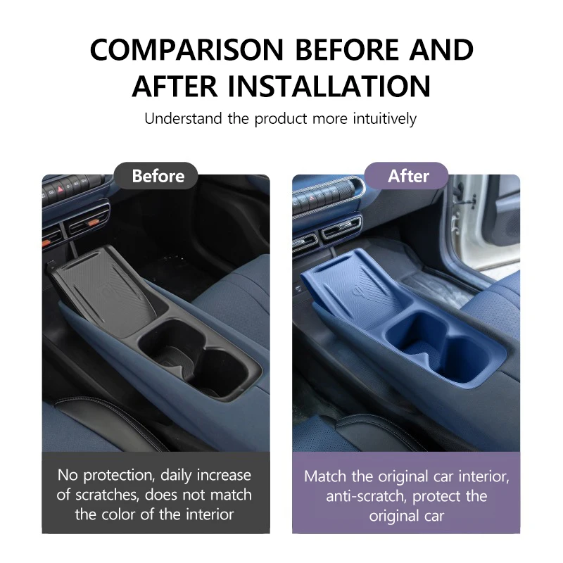 For BYD Seagull Central Control Protect Mat Silicone Wireless Charging Protective Pad Car Interior Accessories