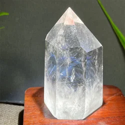 Clear Quartz Angel Feather Tower Point Wand Stone Gemstone Crystal Natural Minerals Geode Energy Home Decorations Reiki Healing