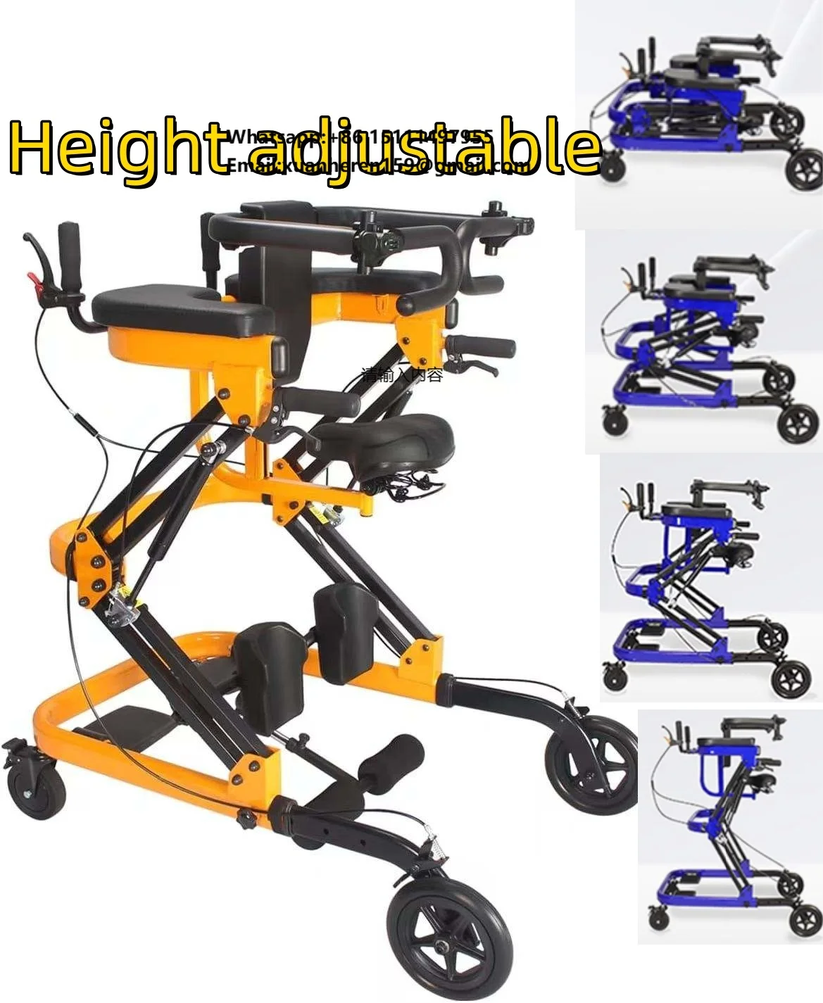 

Exoskeleton Standing Trainer for Disabled Stroke Rehab Physiotherapy Equipment Adjustable Mobility Training Lightweight Device