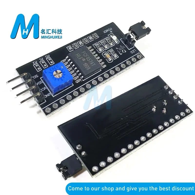 new PCF8574 IIC I2C TWI SPI Serial Interface Board Port 1602 2004 LCD LCD1602 Adapter Plate LCD Adapter Converter Module