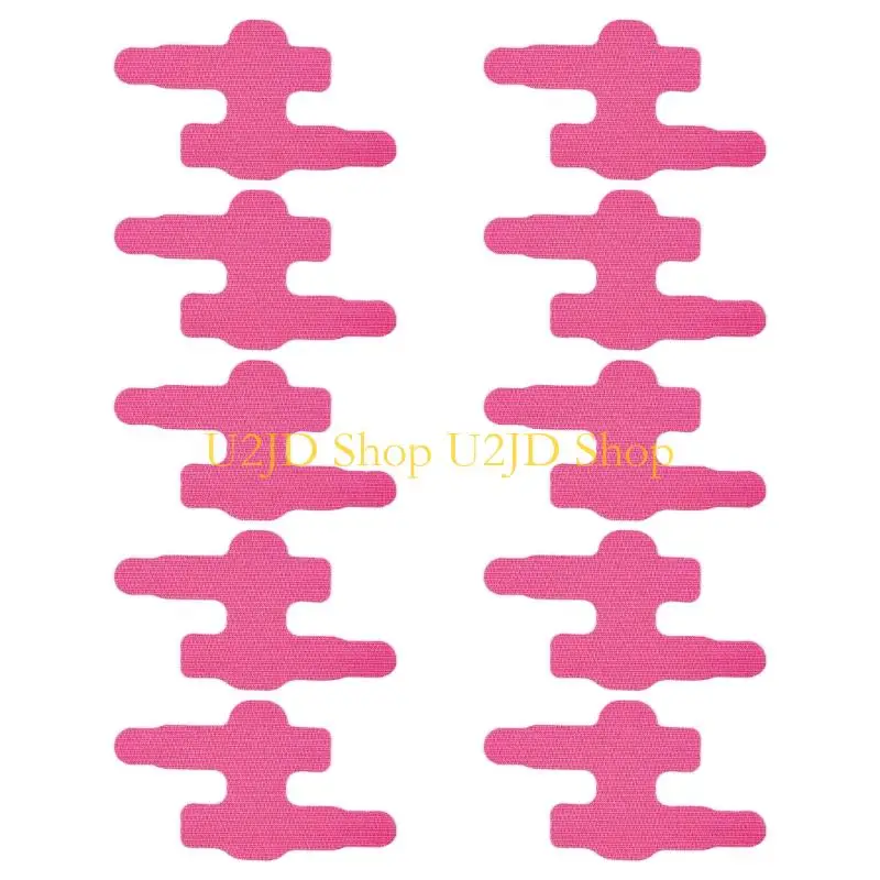 U2JD 10PCS Ergonomic Finger Support Bandages PreDivided Adhesive Backing Double Straps