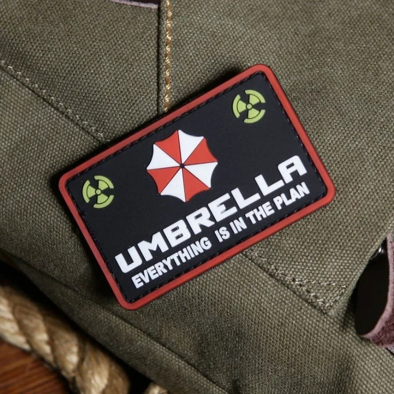 3D Evil Hook and loop tactical backpack patch stickers PVC patches for military Clothing DIY embroider tactical accessories