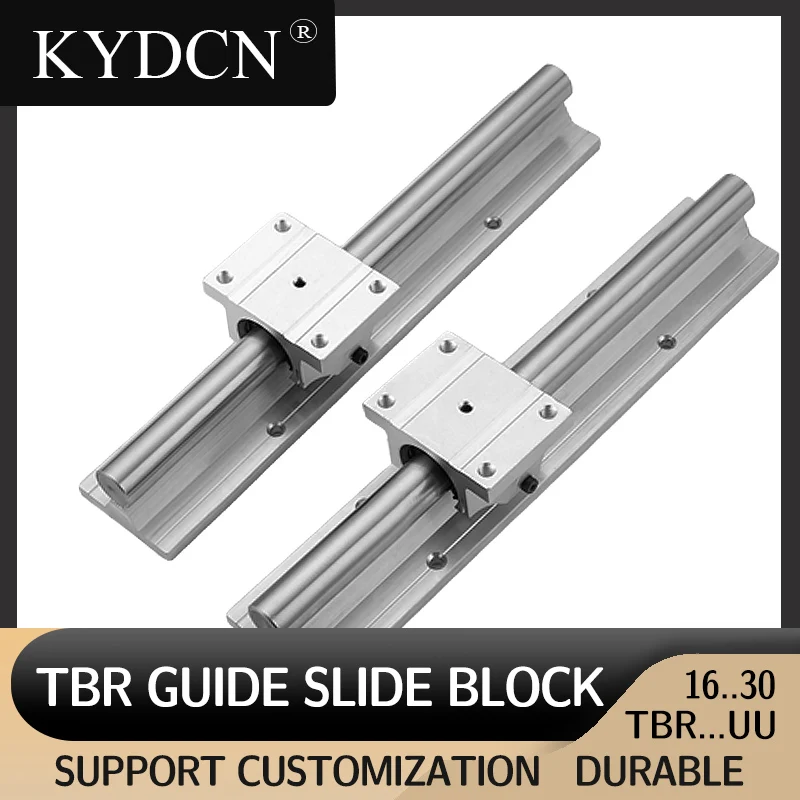 

TBR16 TBR20 Linear Slide Rail Bearing Steel 200mm-1000mm with Slider TBR16UU TBR20UU Shaft Set for Home DIY Machine Tools