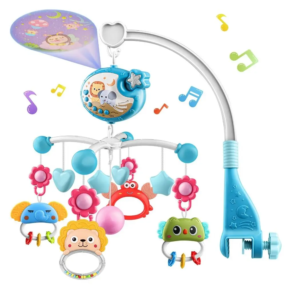 material-safety-music-crib-projection-rattle-hanging-portable-crib-mobile-soothing-calming-bassinet-bassinet