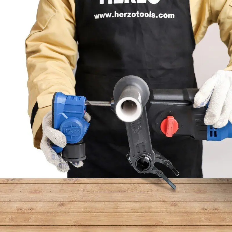 HERZO Drill Dust Collectors With Max 18mm Diameter Drilling Dust Shroud Dustless Tools For Electric Hammer