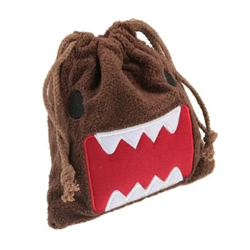 Domo Kun Pluszowa torba ze sznurkiem Cartoon Anime Cute Kawaii Storage Bags Organizer