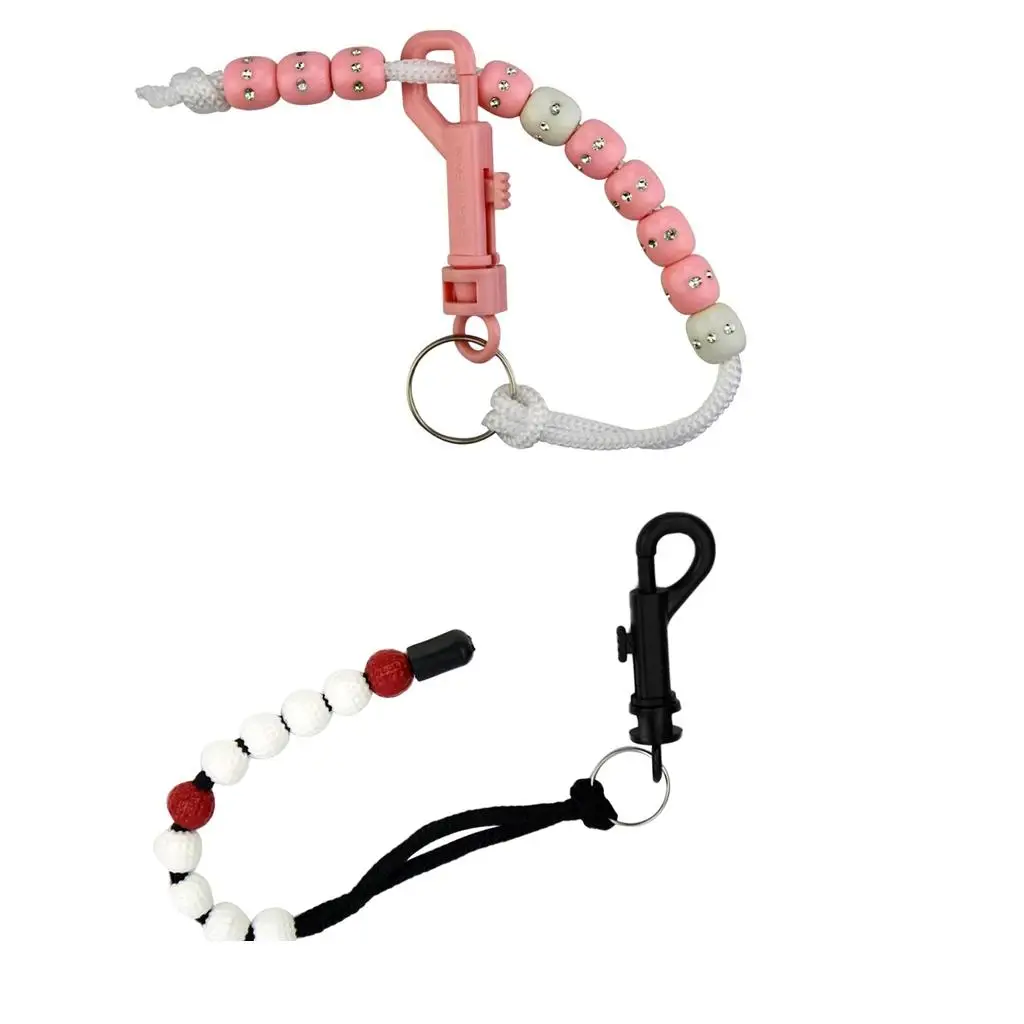

Golf Accessories Sport Stroke Bead Score Counter with Beads Nylon Braid for Golfing Training Equipment