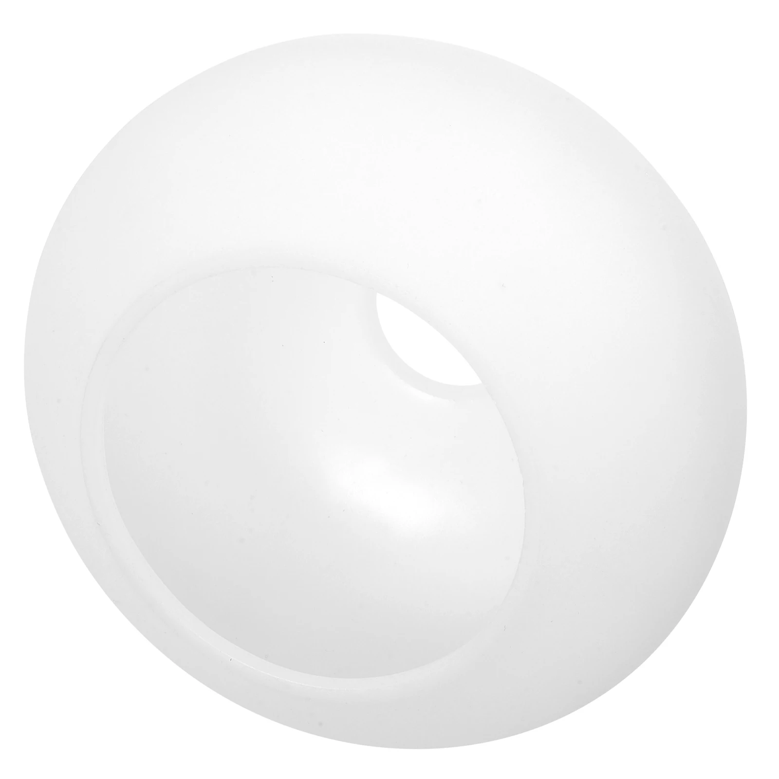

White Plastic Lamp Shade Pendant Lights 42Mm Round Globe Light Cover Replacement Durable Pe Material E27 Socket Modern