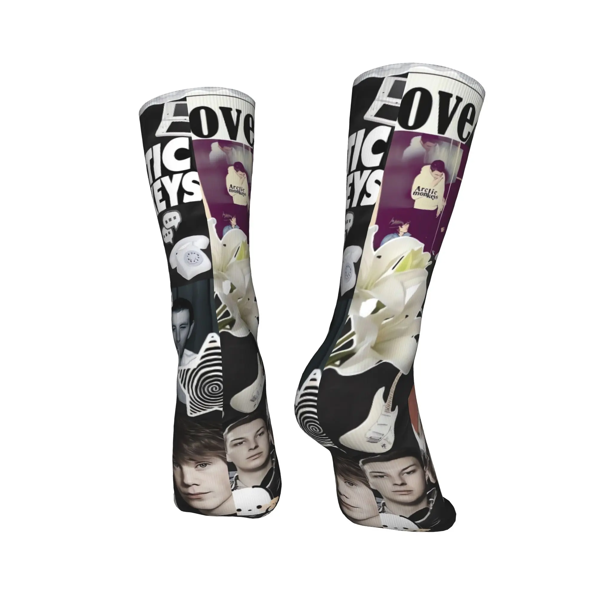 Rock Band Arctic Monkeys Socks  Kawaii Stockings Men High Quality Climbing Socks Winter Graphic Anti Slip Socks view 4
