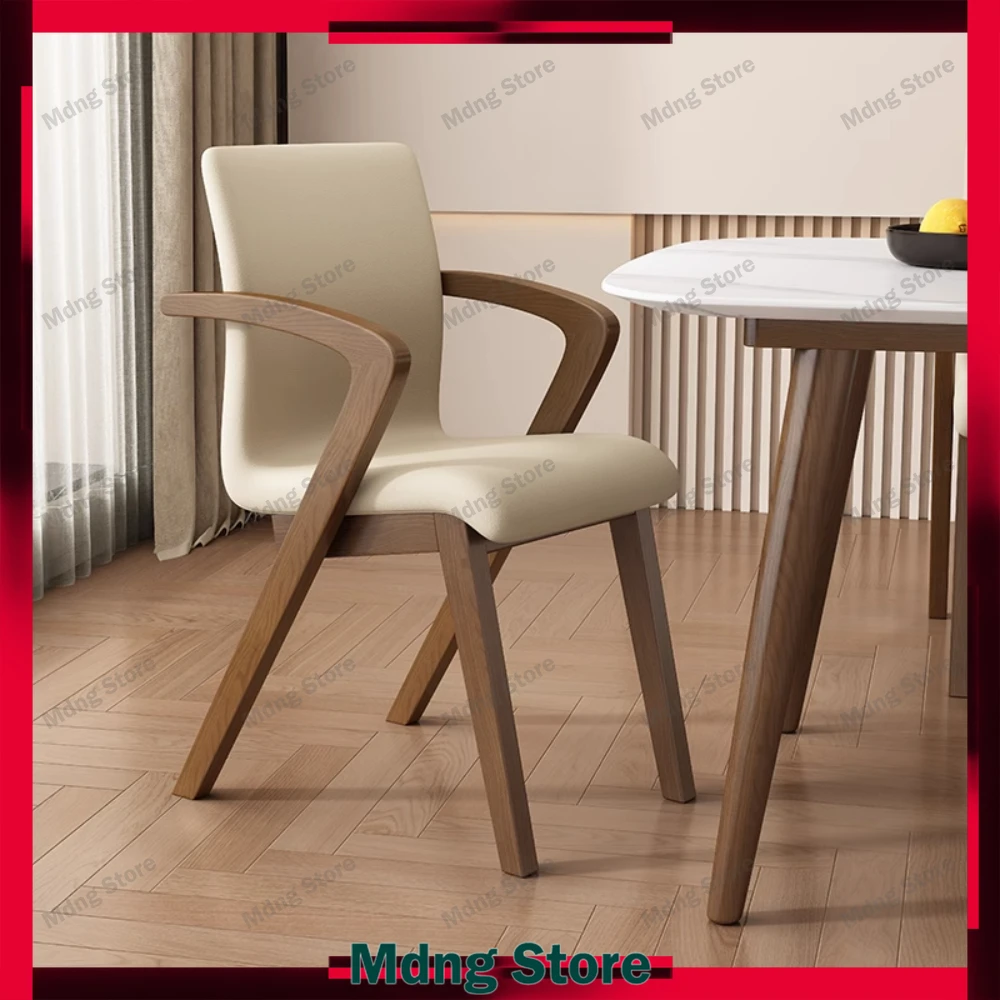 

Armrest Luxury Dining Chairs European Trendy Kitchen Lazy Floor Chairs Lounge Office Chaises Salle Manger Home Furniture