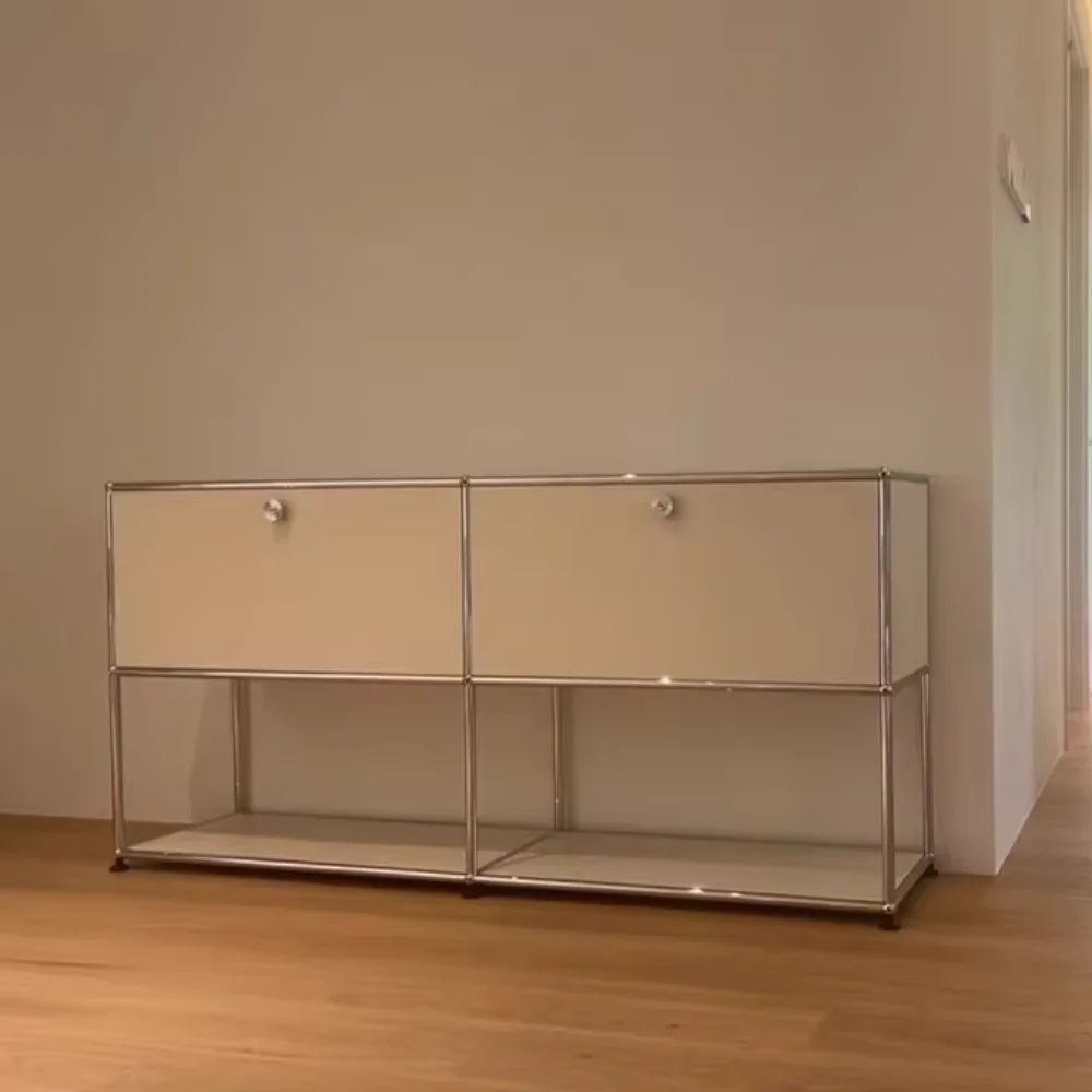 

Modular Furniture Set for Living Room Minimalist Nordic TV Stand Metal Cabinet Storage Modular Cabinet