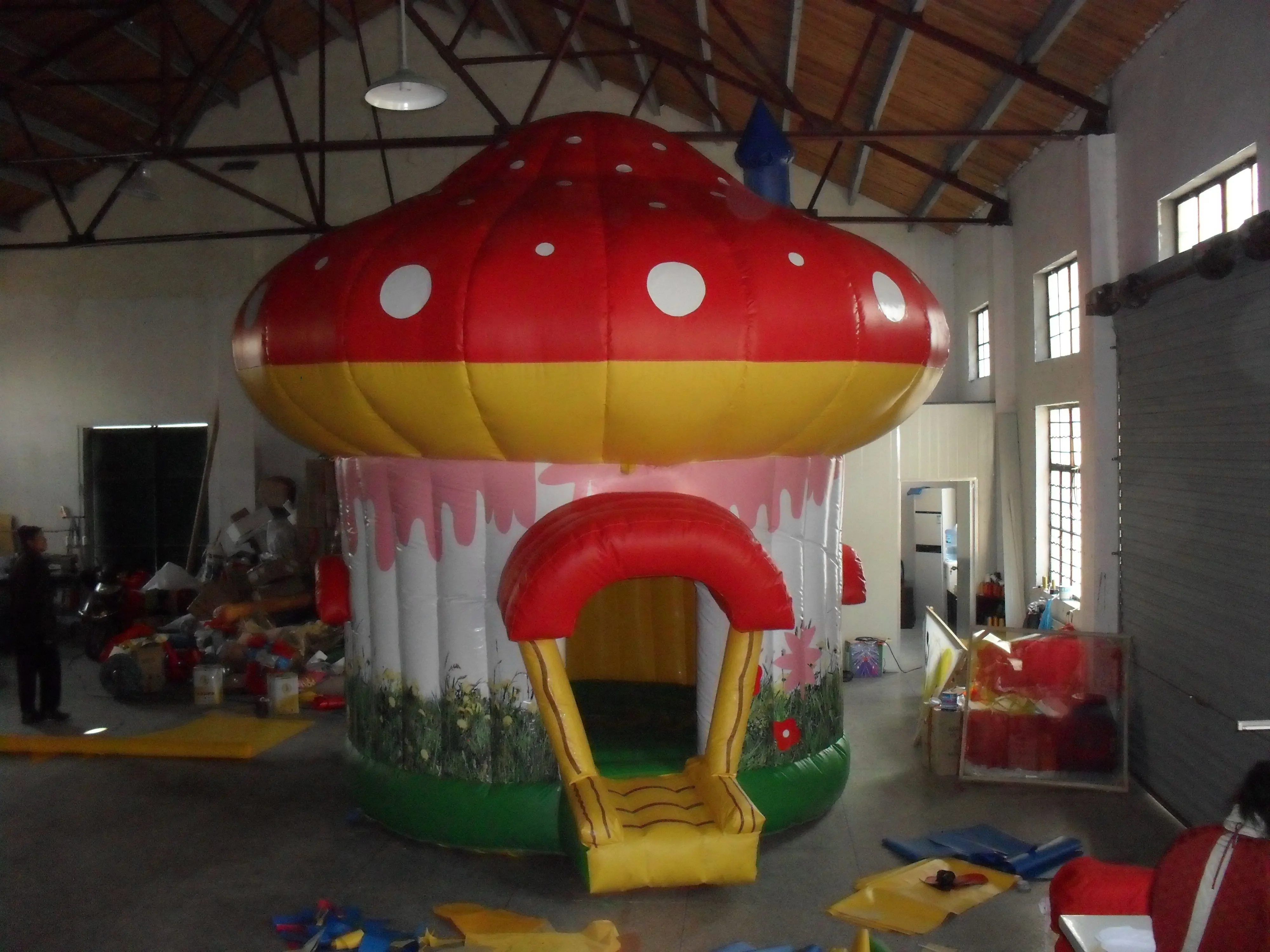 

Коммерческий надувной батут-гриб из ПВХ для детей, для вечеринок и мероприятий, уличный батут для сада, батут-трамплин