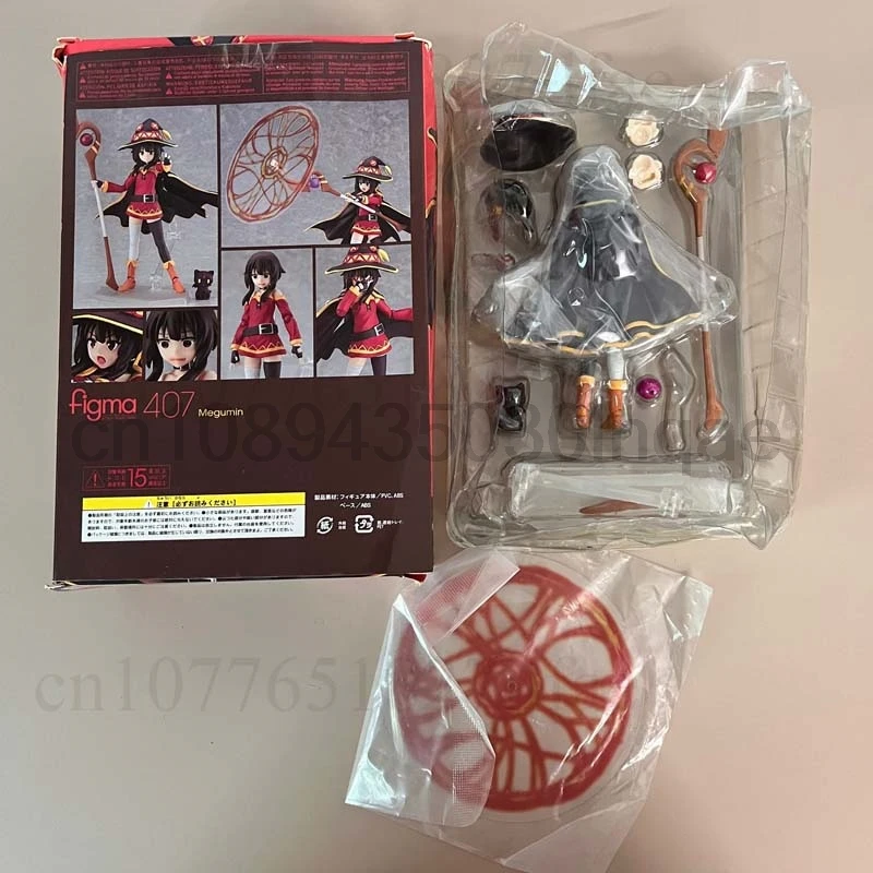 Figma 407 KonoSuba God berkat di dunia yang indah ini tokoh aksi Megumin mainan Model koleksi hadiah ulang tahun
