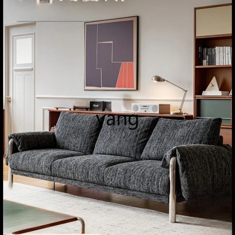 

LZR Vintage Style Home Living Room Straight Fabric Sofa Home Sofa