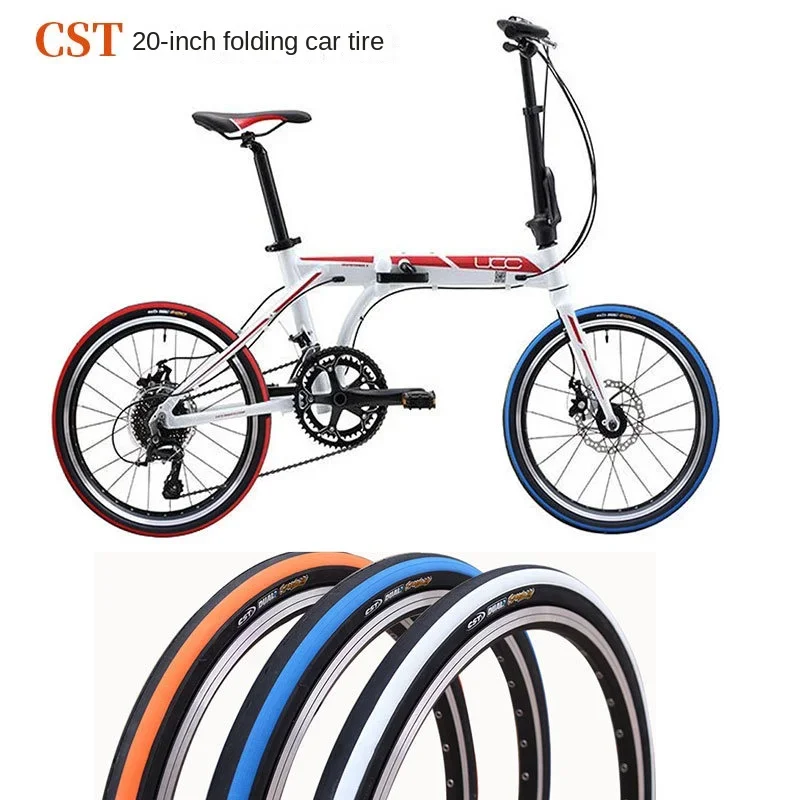 CST Zhengxin 20*1.35 Bicycle Outer Tire Folding Bicycle Tire 20-Inch Bicycle Motocross Bald Tire 406 Rim